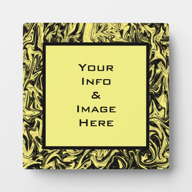 Yellow Abstract Swirl Frame (Front)