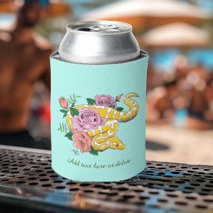 Yellow Albino Ball Python Can Cooler