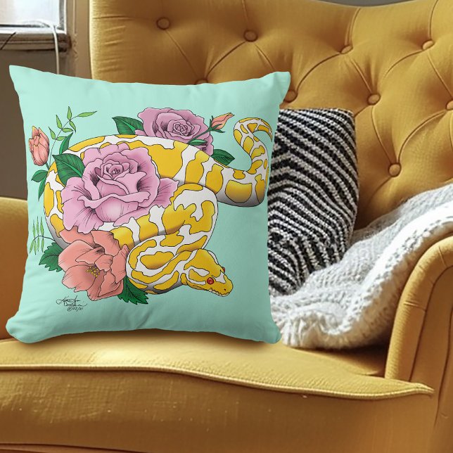 Yellow Albino Ball Python Cushion (Creator Uploaded)