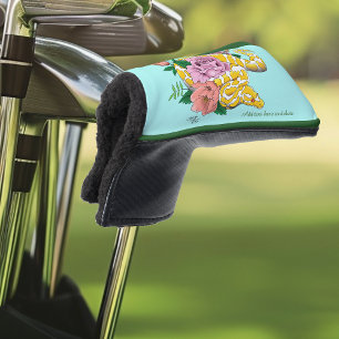 Yellow Albino Ball Python Golf Head Cover