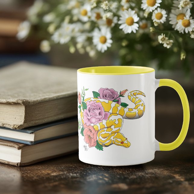 Yellow Albino Ball Python Mug (Creator Uploaded)