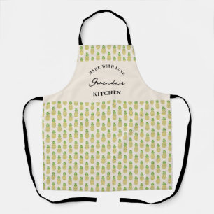 Yellow All-Over Print Apron