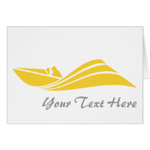 Yellow Amber Speed Boat