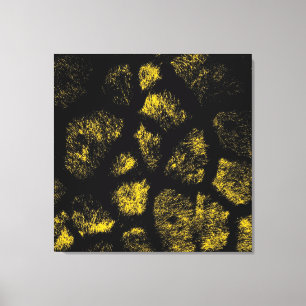 Yellow and Black Animal Print Fur Of Leopard