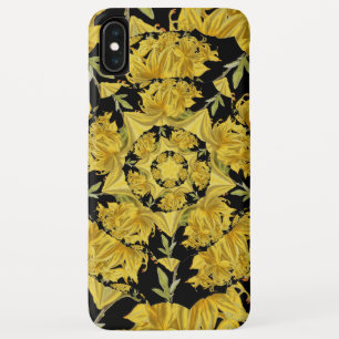 Yellow and black Azalea fractal art iPhone XS Max Case