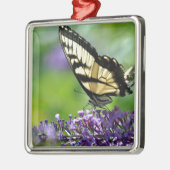 Yellow and Black Butterfly on Lavender Metal Tree Decoration (Left)