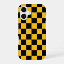 Yellow and Black Chequered Print