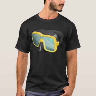 Yellow and Black Diving/Scuba/Snorkelling Mask T-Shirt