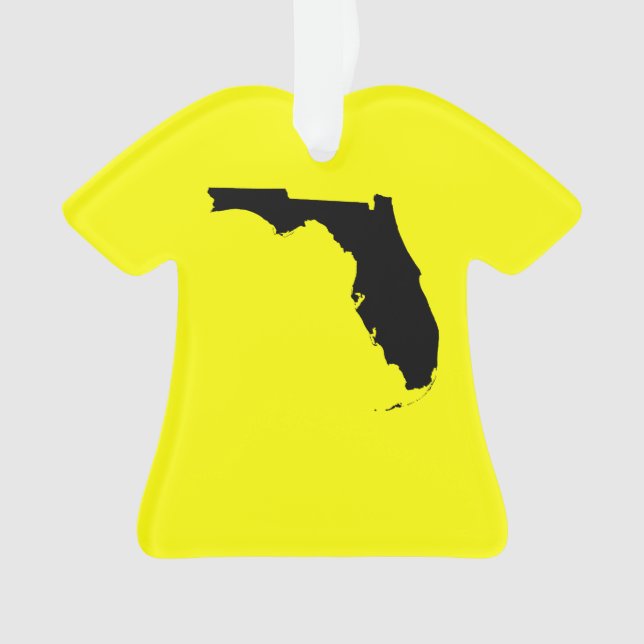 Yellow and Black Florida Ornament (Front)