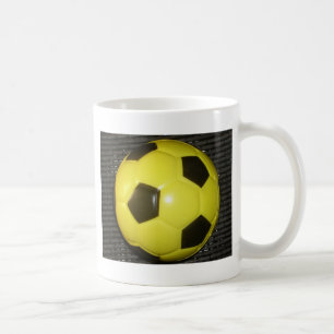 Yellow and black Football. Coffee Mug