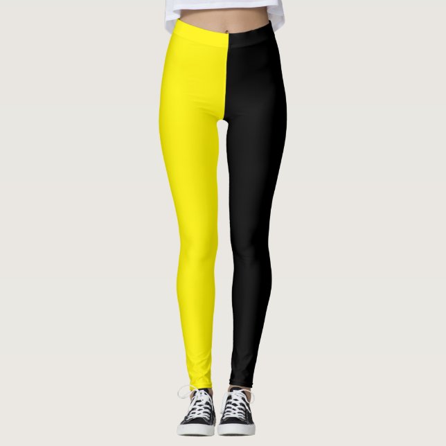 Yellow and black leggings (Front)