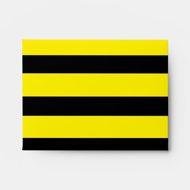 Yellow and black striped envelope (Front)