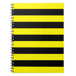 Yellow and Black Stripes Notebook