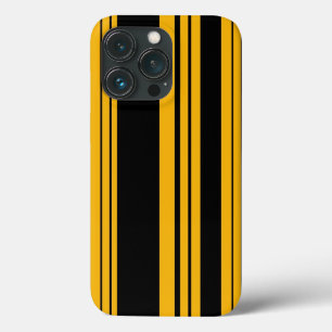 Yellow and Black Stripes Pattern Case-Mate iPhone  13 Pro Case