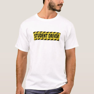 Yellow and Black Student Driver T-Shirt
