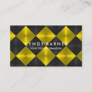 Yellow and Black Tiles Business Card