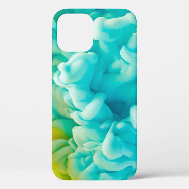 Yellow and blue abstract paint splash backgroundab Case-Mate iPhone case (Back)