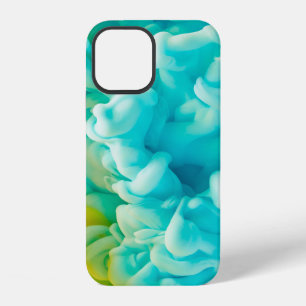 Yellow and blue abstract paint splash backgroundab iPhone 12 case