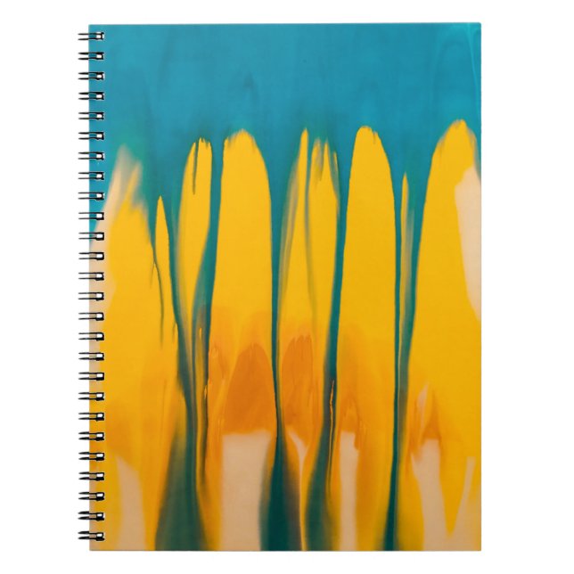 Yellow and blue apparel notebook (Front)