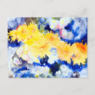 Yellow and blue by Charles Demuth Postcard