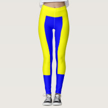 Yellow and Blue Leggings