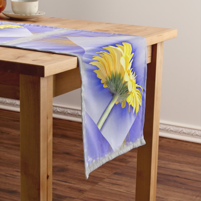 Yellow and blue long table runner (In Situ)