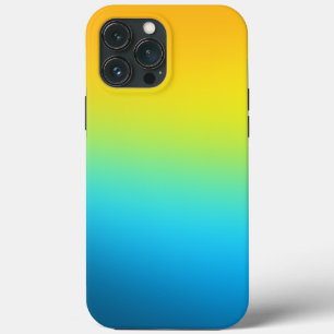 Yellow And Blue Ombre iPhone 13 Pro Max Case