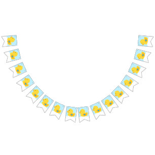 Yellow and Blue Rubber Ducky Bunting