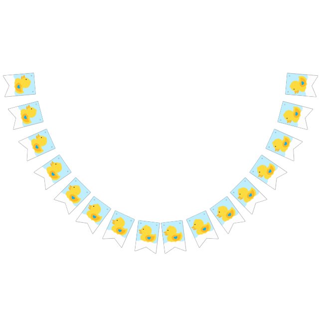 Yellow and Blue Rubber Ducky Bunting (All)