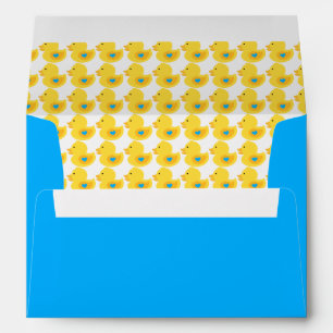 Yellow and Blue Rubber Ducky Pattern Envelope
