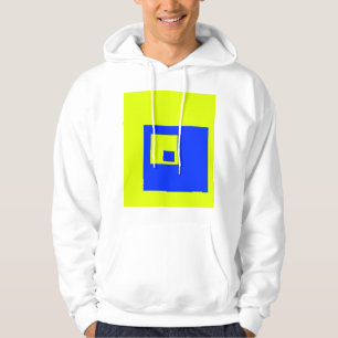 Yellow and blue squares hoodie