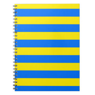 Yellow and Blue Stripes Notebook