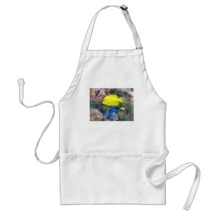 Yellow and Blue Tang Fish Standard Apron