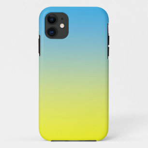 Yellow And Blue Two Tone iPhone 11 Case