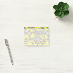 Yellow and Brown Camo, Camouflage, Military, Army Post-it Notes
