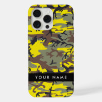 Yellow and Brown Camouflage Your name Personalise