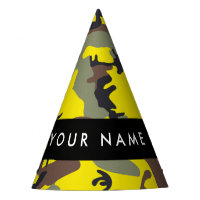Yellow and Brown Camouflage Your name Personalise