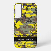 Yellow and Brown Camouflage Your name Personalise