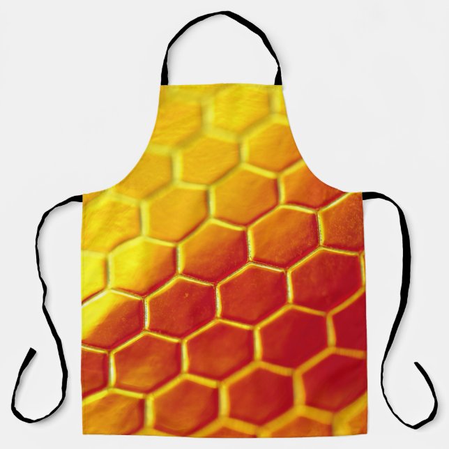 Yellow and brown floor tiles apron (Front)