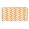 Yellow and coral chevron 3D pattern