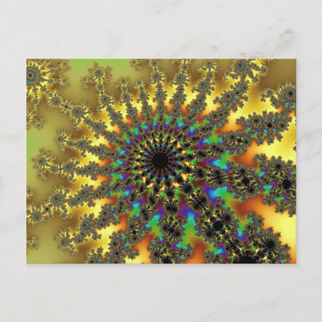 Yellow and Gold Burst Postcard (Front)