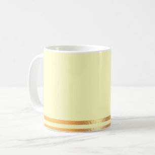 Yellow and Gold Coffee Mug
