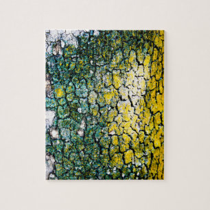 Yellow and Green Abstract Jigsaw Puzzle