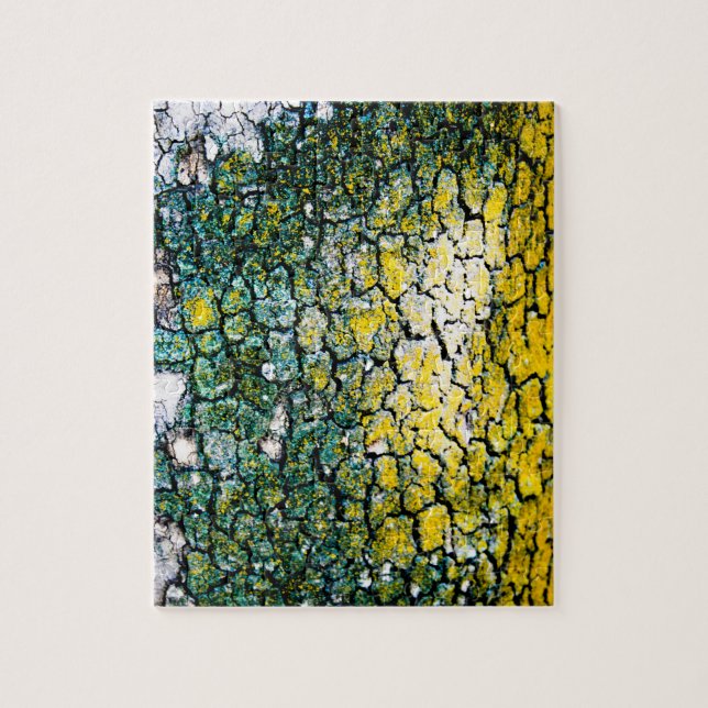 Yellow and Green Abstract Jigsaw Puzzle (Vertical)