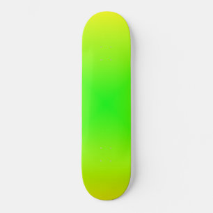 Yellow and Green blast Skateboard Deck