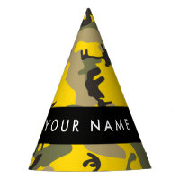 Yellow and Green Camouflage Your name Personalise