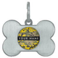 Yellow and Green Camouflage Your name Personalise