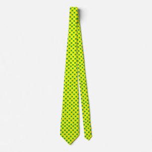 Yellow and Green Checked Custom Tie