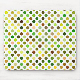 Yellow and Green Dots Mouse Mat