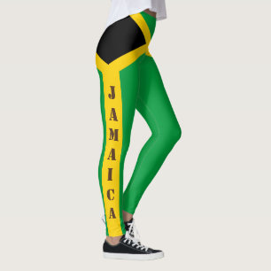 Yellow and Green Jamaica Leggings